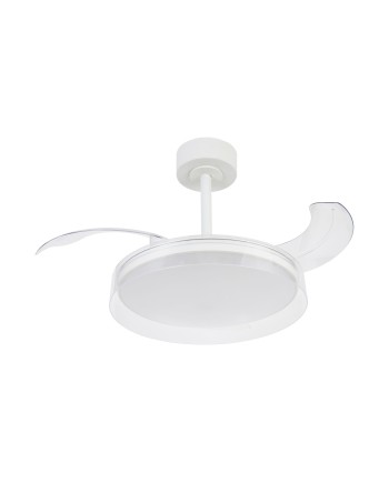 GLASS FAN * PLAFÓN / VENTILADOR 44 CM - BLANCO-TRANSPARENTE